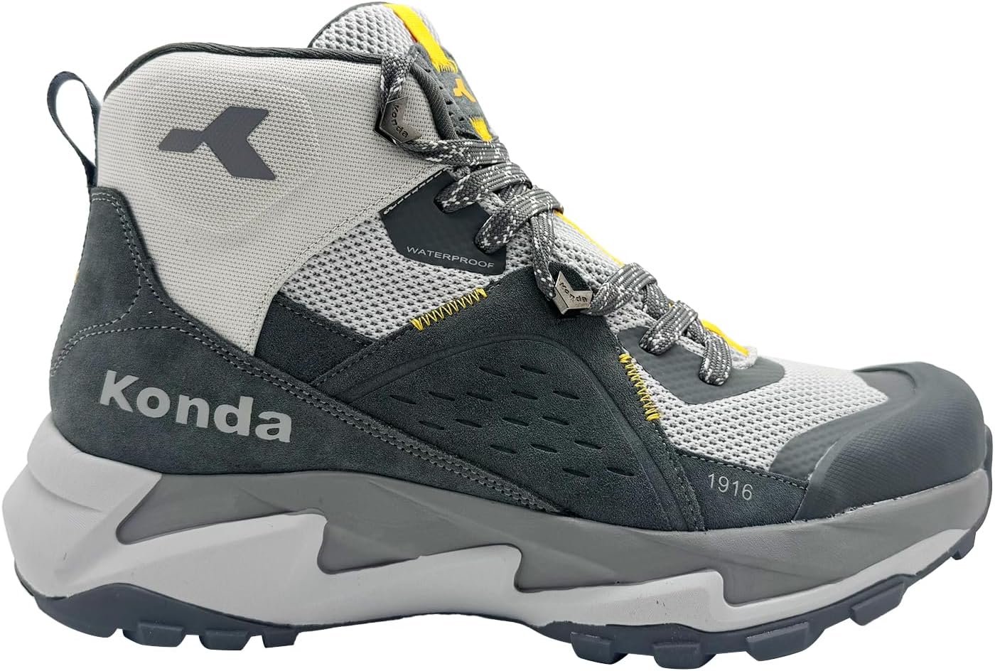 Men’s Waterproof Hiking Boots Suede Leather Lightweight Outdoor Shoes Breathable Trail Trekking Footwear KHB1916