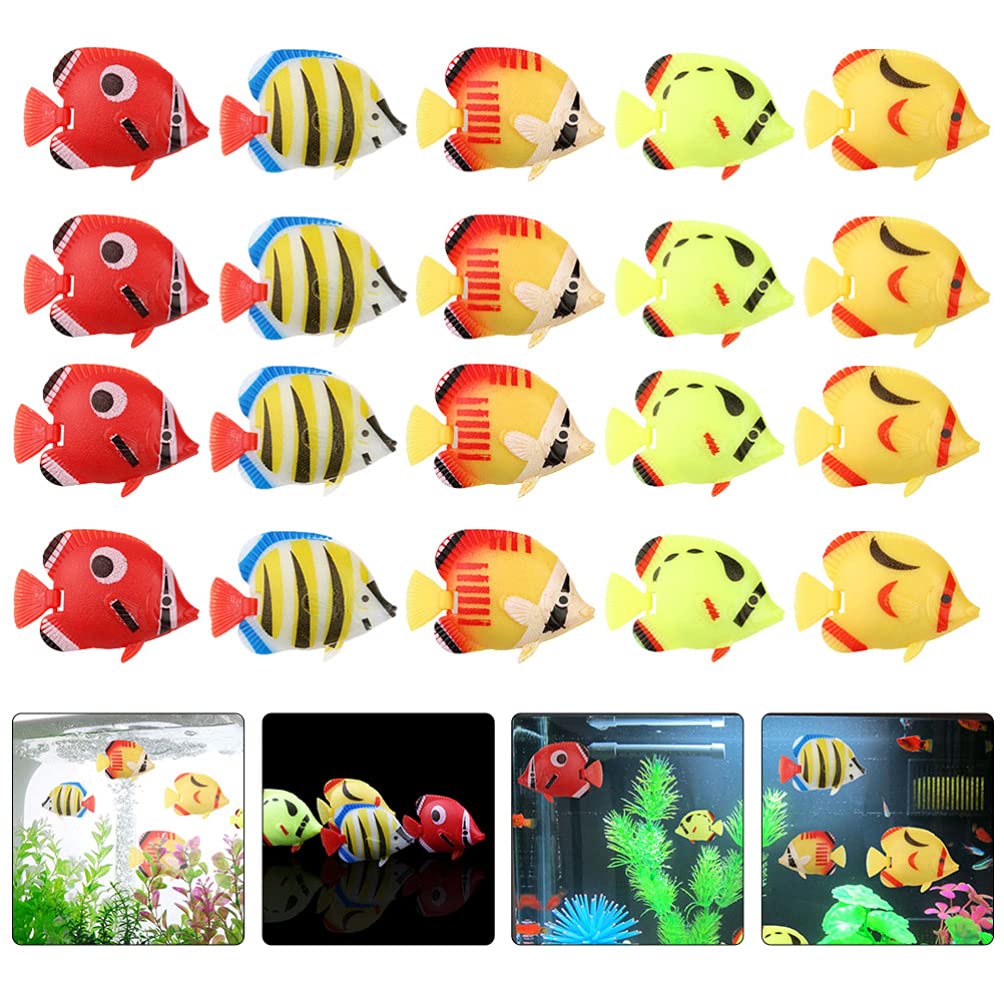 POPETPOP 20pcs Realistic Floating Fish Decor - Small Resin Koi Figurines For Aquarium, Terrarium, Or Garden Landscaping - View #5