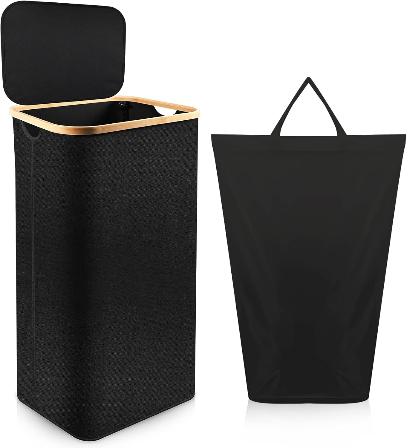 Large Laundry Basket with Lid 100L Dirty Clothes Hampers