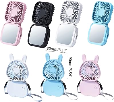 Small Handhelds Fan Necks Fan Electric Fan Cooling Fan Lightweight Desk Fan Neck Straps Fan