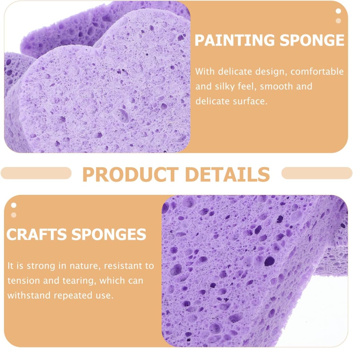 3Pcs Art Painting Sponges Watercolor Sponge Set for Paintbrush Cleaning and Water Absorption Reusable Craft Sponges for Artists and Watercolor Projects