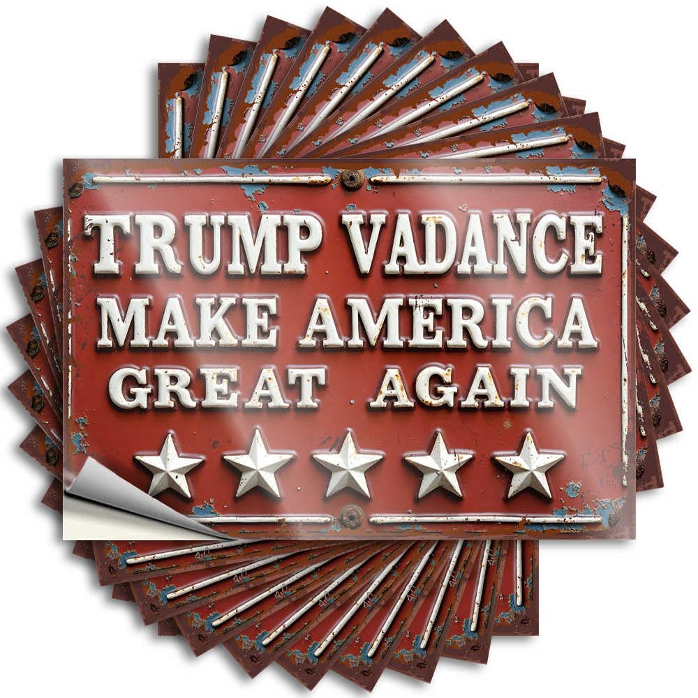 Ctdf Colour Car Stickers And Decals Trump Vadance: The Call To Make America Great Again! Stickers 10Pcs Toolbox Stickers And Decals Decal Stickers For Car(6X9cm)