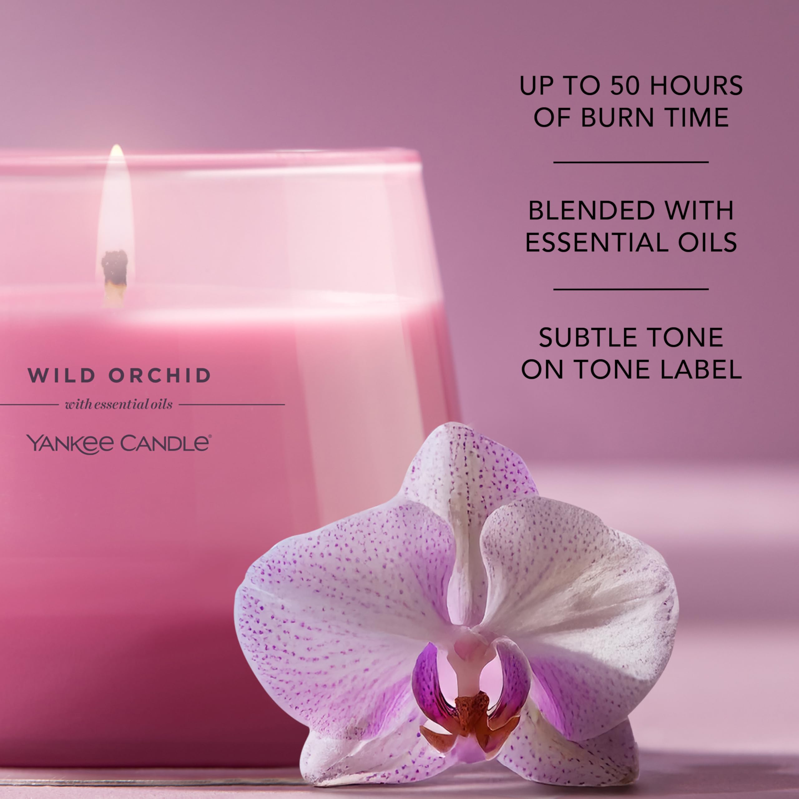 Yankee Candle Studio Scented Candle, Wild Orchid, Piccolo - Image 4