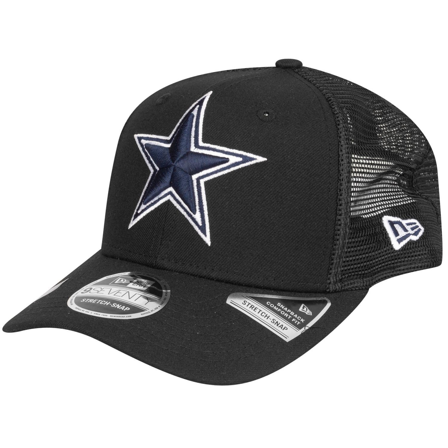 New Era 9Seventy Stretch-Snap Trucker Cap - Dallas Cowboys Black