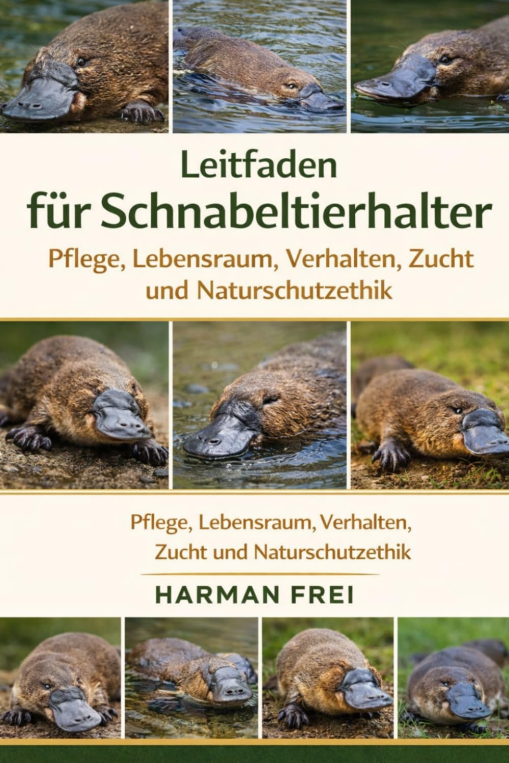 Leitfaden für Schnabeltierhalter: Pflege, Lebensraum, Verhalten, Zucht und Naturschutzethik