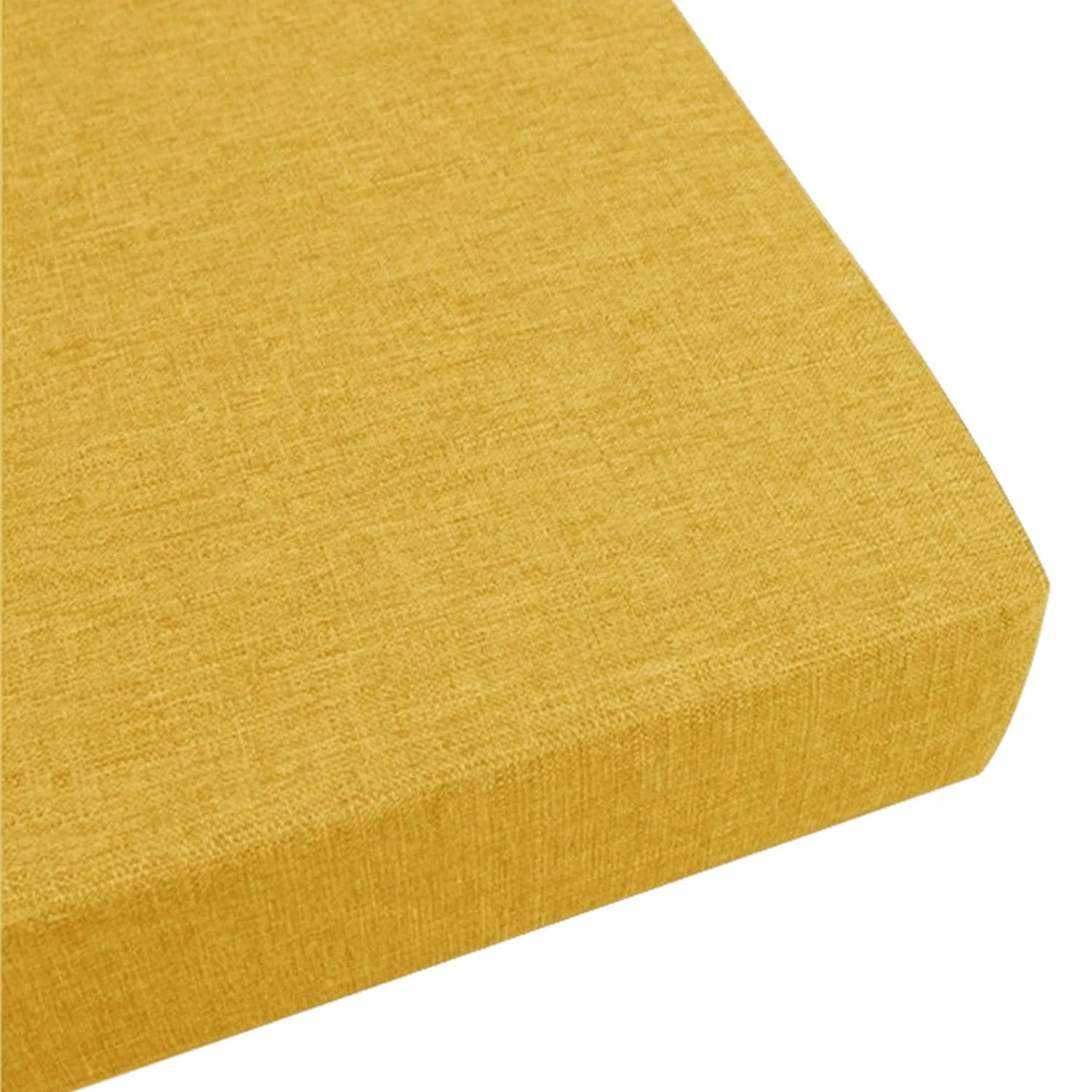 uyeoco Outdoor/Indoor Bench Cushion 120cm/100cm/130cm/90cm/150cm x 40cm/50cm 2/3 seater Non-Slip Seat Pad for Bay Windows, Long Chairs, Dining benches Swings Porch Furniture with Zipper(Y18,40x70cm)