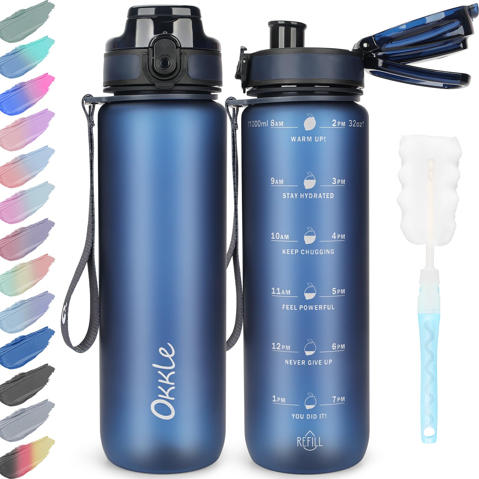 Cirkul Sport-Trinkflasche Mit Sportdeckel – 625 Ml, BPA-frei, Rutschfester Griff, Für Fitness & Radfahren