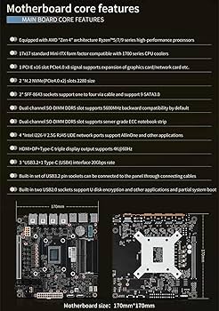 コーピー機マザーボード Amazon.com: NAS Motherboard AMD Ryzen 7 8845HS, Firewall VPN