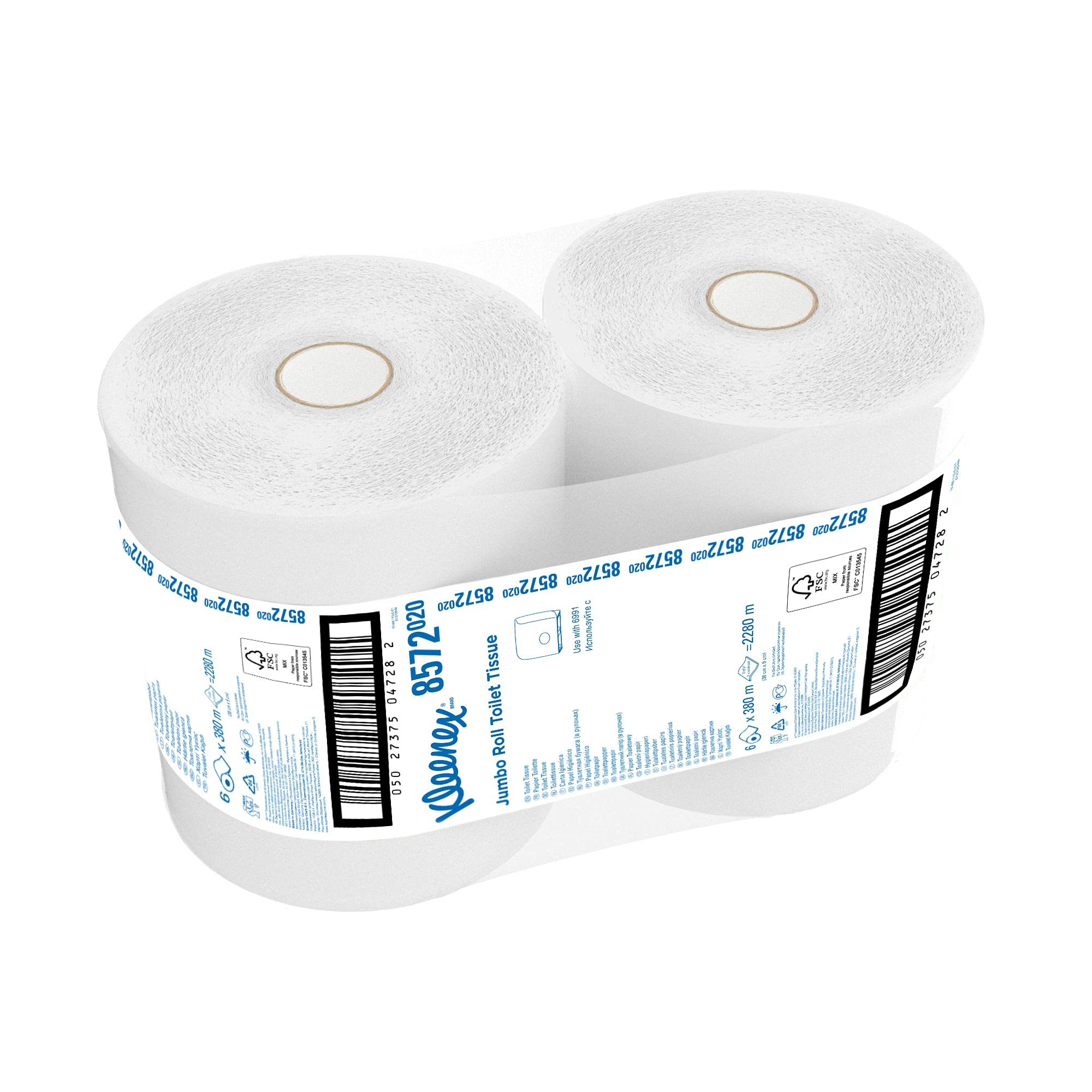 KLEENEX 6 ROTOLI 380 MT CARTA IGIENICA DUE VELI JUMBO ROLL