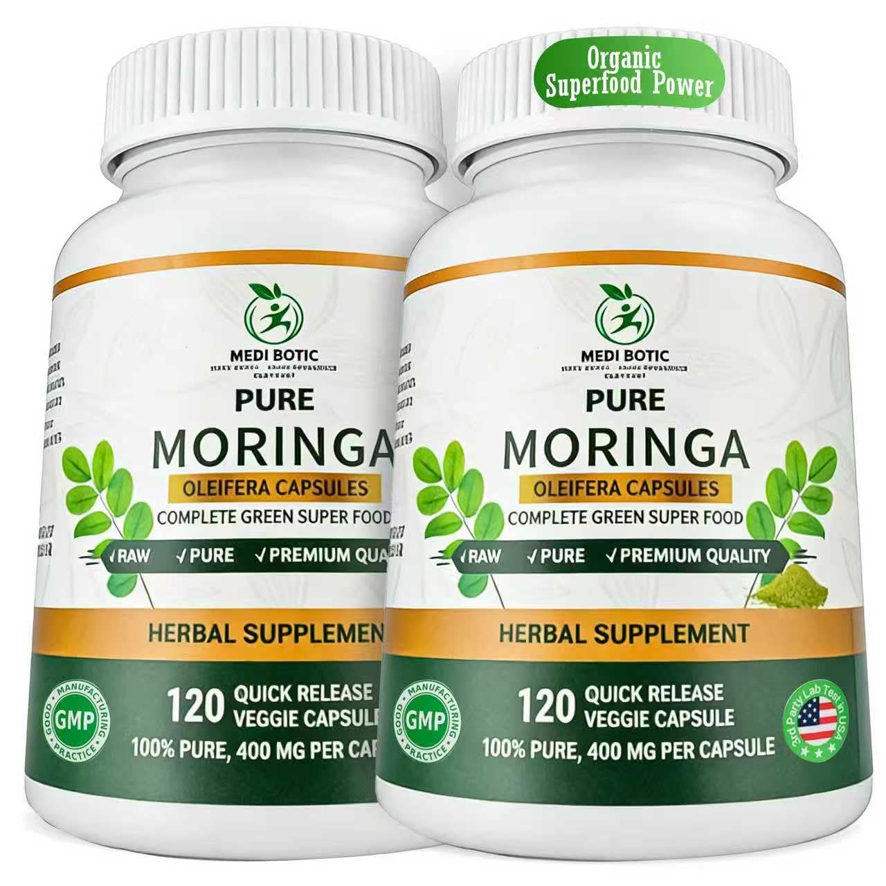 Organic Moringa Capsules 800mg, 3rd Party Tested & Non-GMO, 120 Count — Amazon image 11