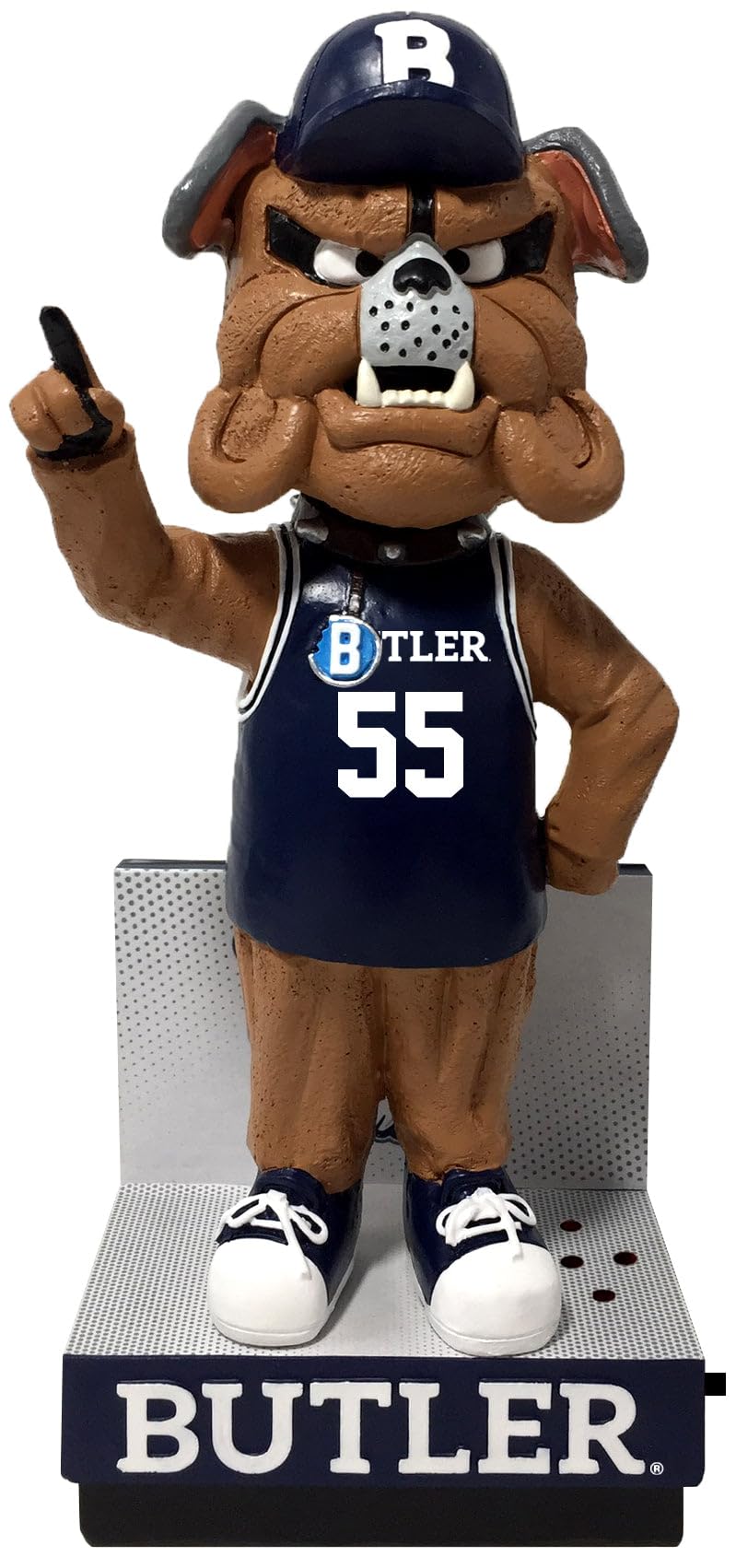 Hink Butler Bulldogs Blue Jersey Fight Song Bobblehead College