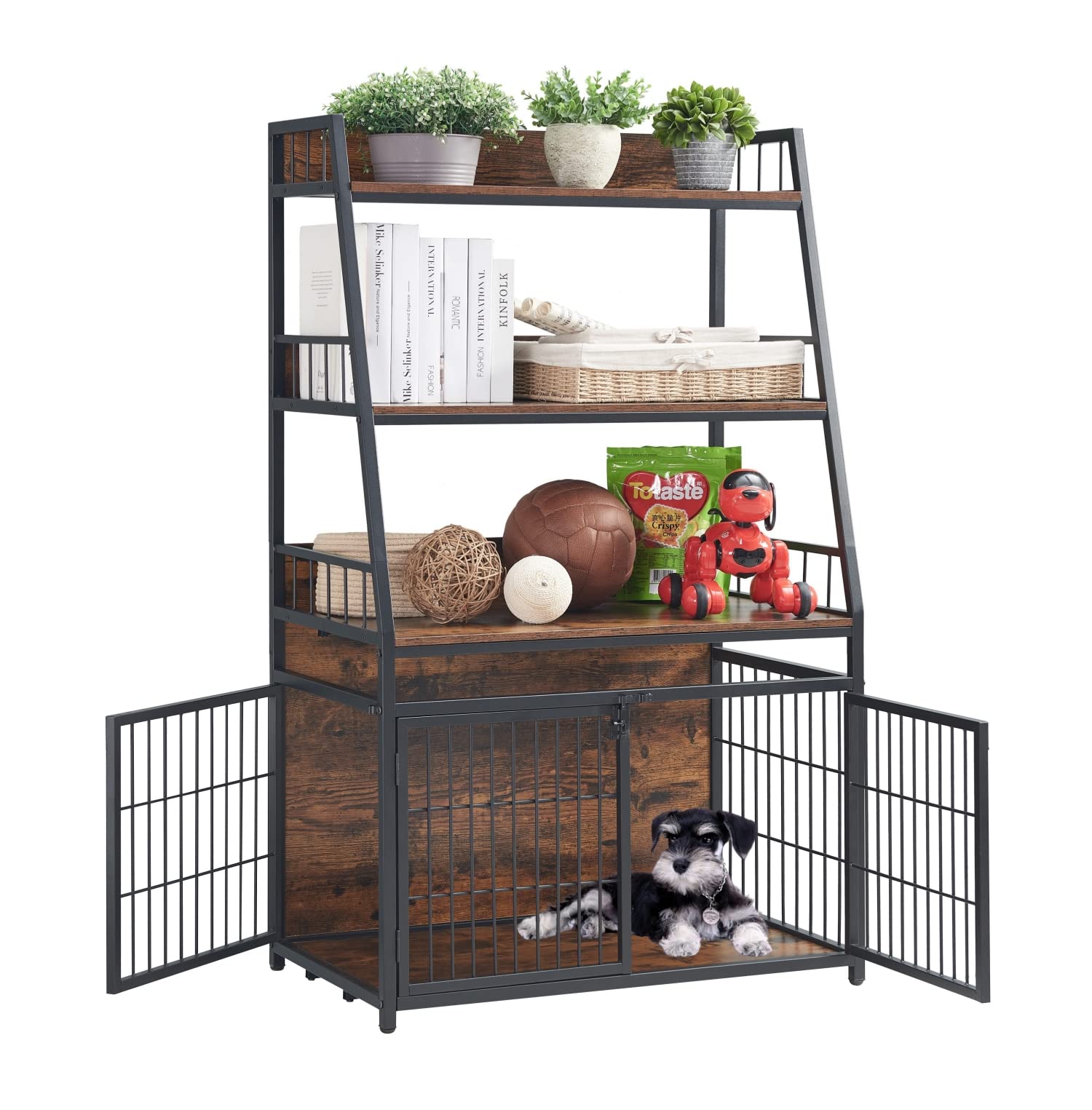 小型犬の犬小屋 Amazon | [JUI3N] 北欧 犬小屋 屋外用 大型犬 木製 ドア付きの