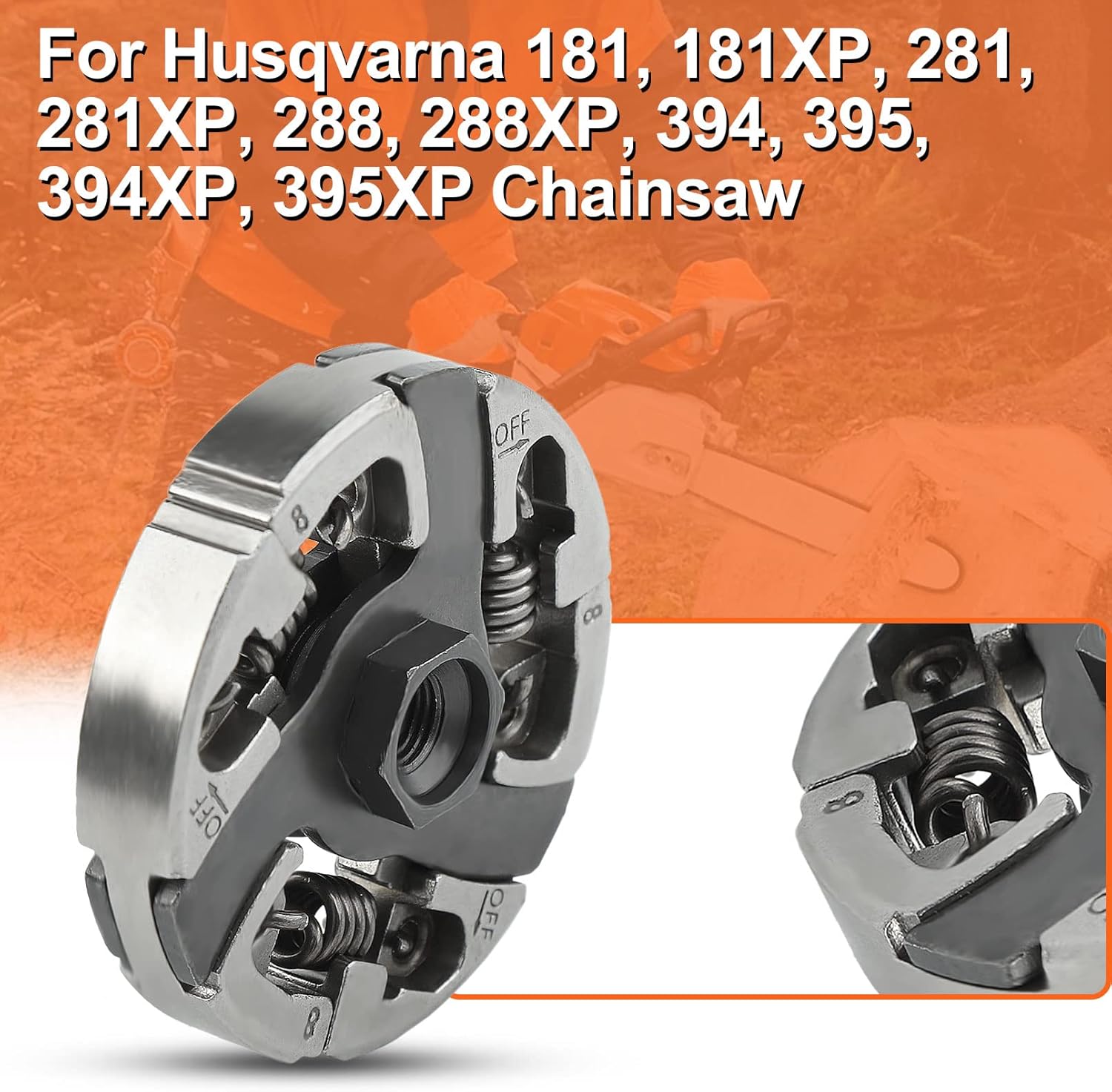 .404 Rim Sprocket Clutch Drum Bearing Kit for Husqvarna 394XP 395XP 181 281 288 288XP 181XP 281XP 394 395 Chainsaw Replacement Parts