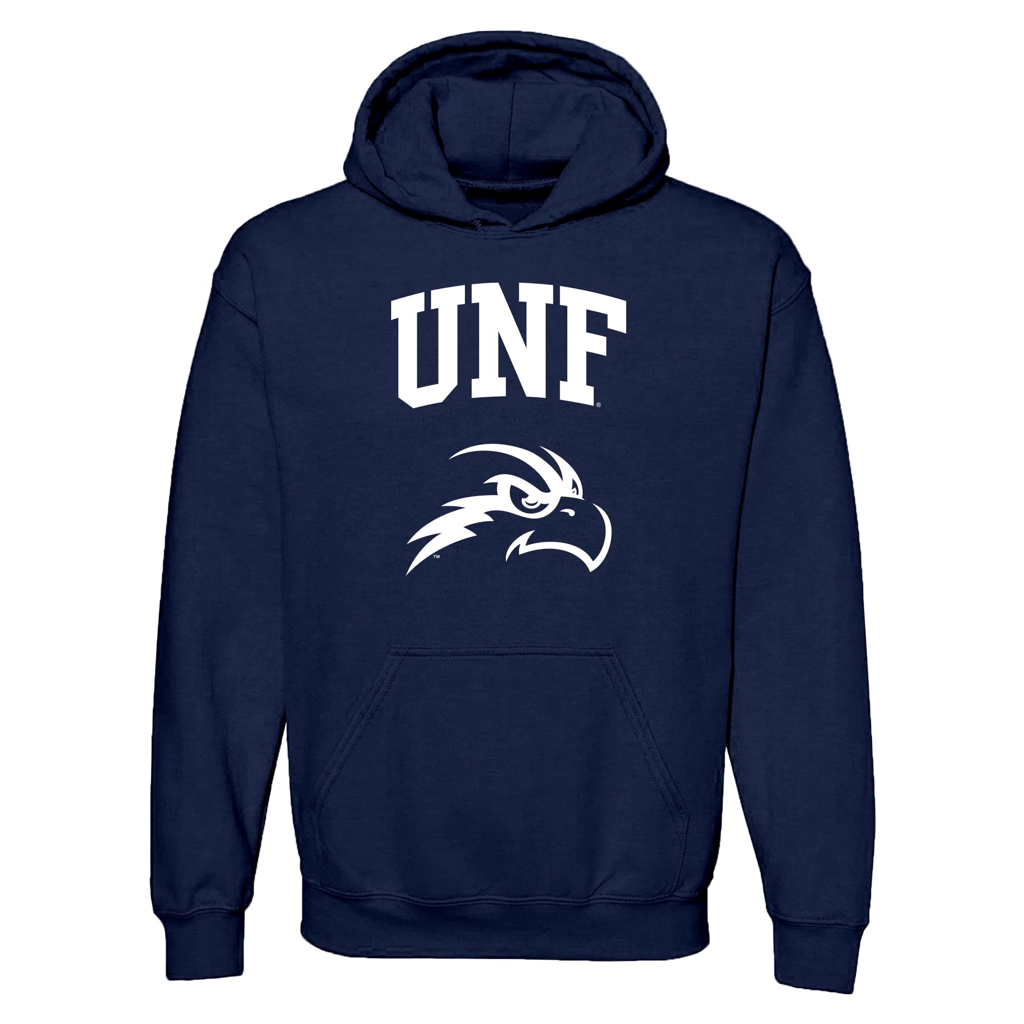 NCAA Officially Licensed College - University Team Color Arch Logo Hoodie, North Florida Ospreys Navy, 3XL โ image 1