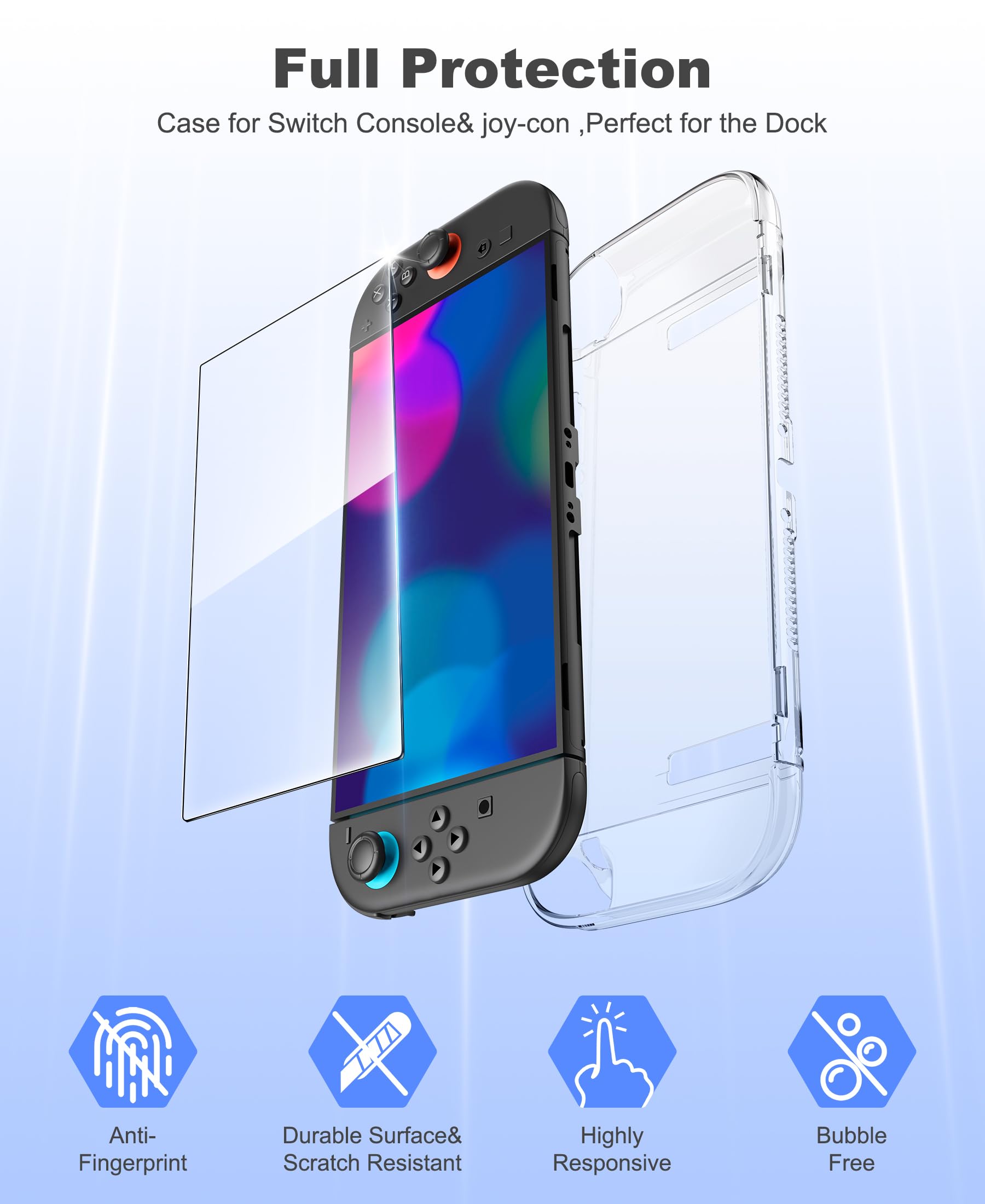 CYOYPPY Orzly, custodia da viaggio compatibile con Nintendo Switch e New Switch OLED Console da viaggio per accessori e giochi