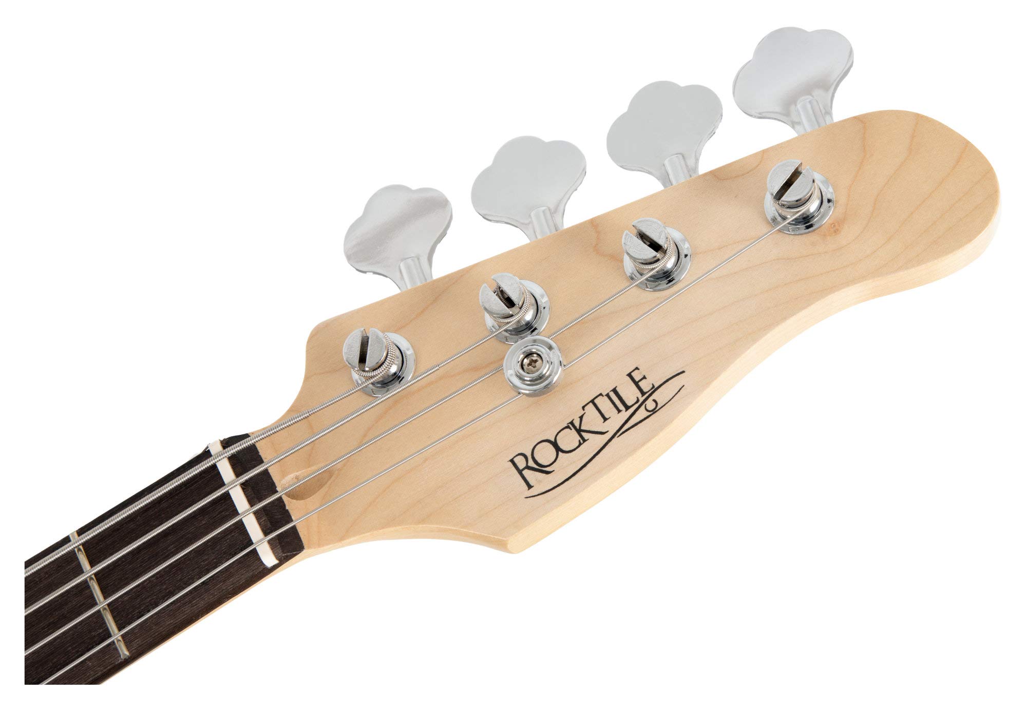 Rocktile MB-4 BK E-Bass - Body: Linde, Hals: Ahorn - Griffbrett: Technical Ebony - 2 Single Coil-Pickups im Humbucker-Format - Regler: 1x Blend, 1x Volume, 1x Tone - Schwarz