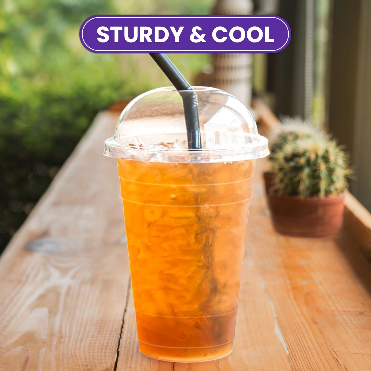 [600 Pack 20 oz Clear Disposable Plastic Cups Bulk Drinking Cups 20oz Clear PET Party Cups Disposable PET Plastic Cold Drinking Cups for Water Coffee