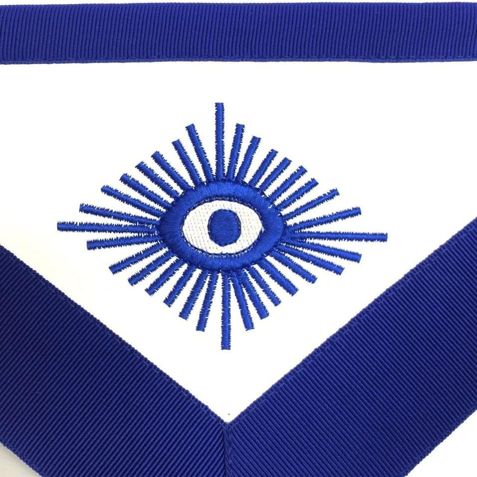 BRICKS MASONS Masonic Blue Lodge Officers Aprons with Wreath - Set of 12 Aprons
