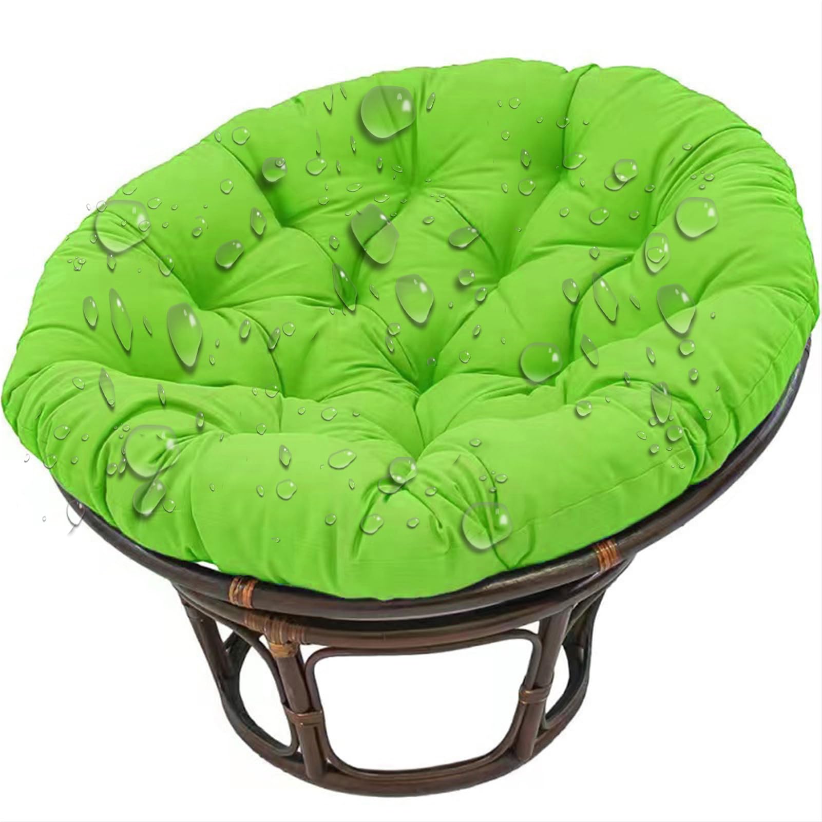 Egg Chair Cushion Replacement, Papasan Round Chair Cushions Waterproof Soft Hanging Basket Swing Chair Cushion Comfortable Wicker Rocking Rattan Hammock Pad for Outdoor Patio Garden,NO16,50*50cm โ image 1