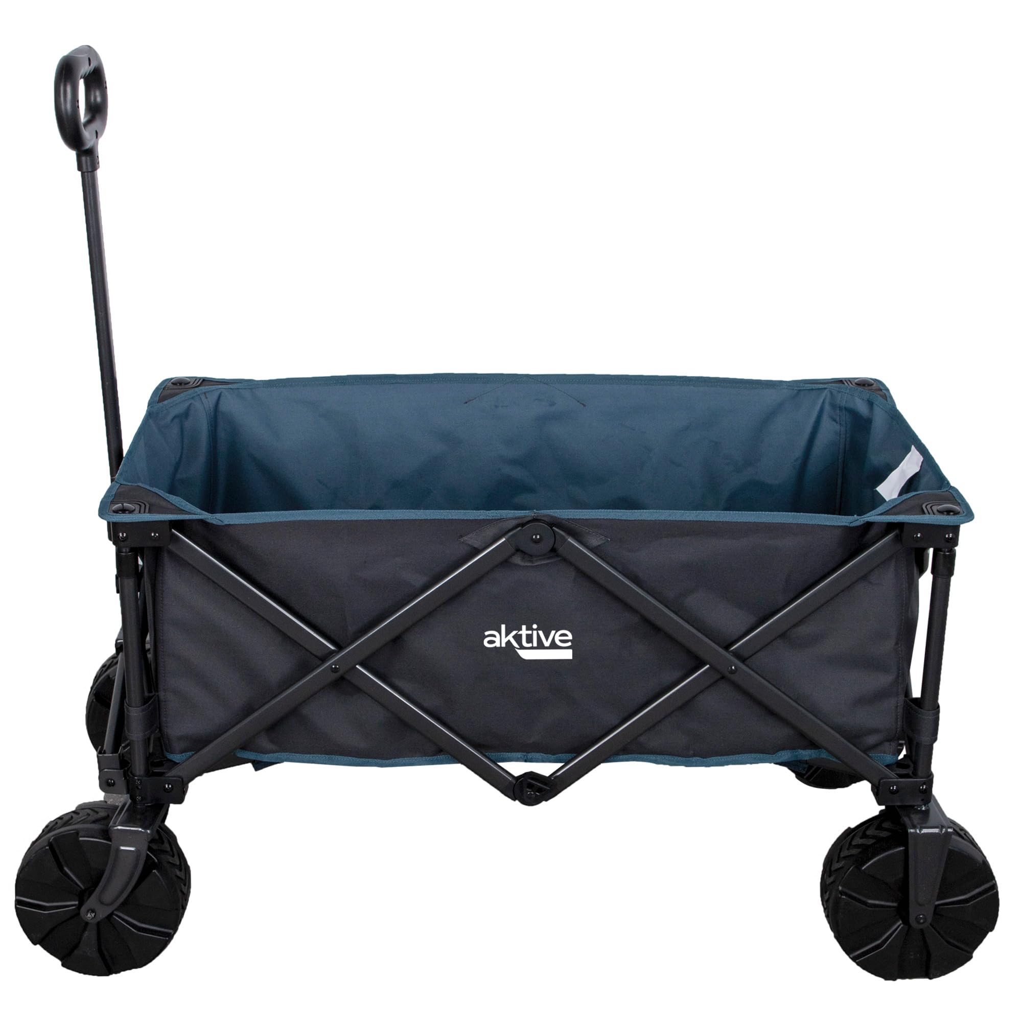 Aktive 62620 Carrello da trasporto pieghevole 91x49x99 cm con grandi ruote fuoristrada