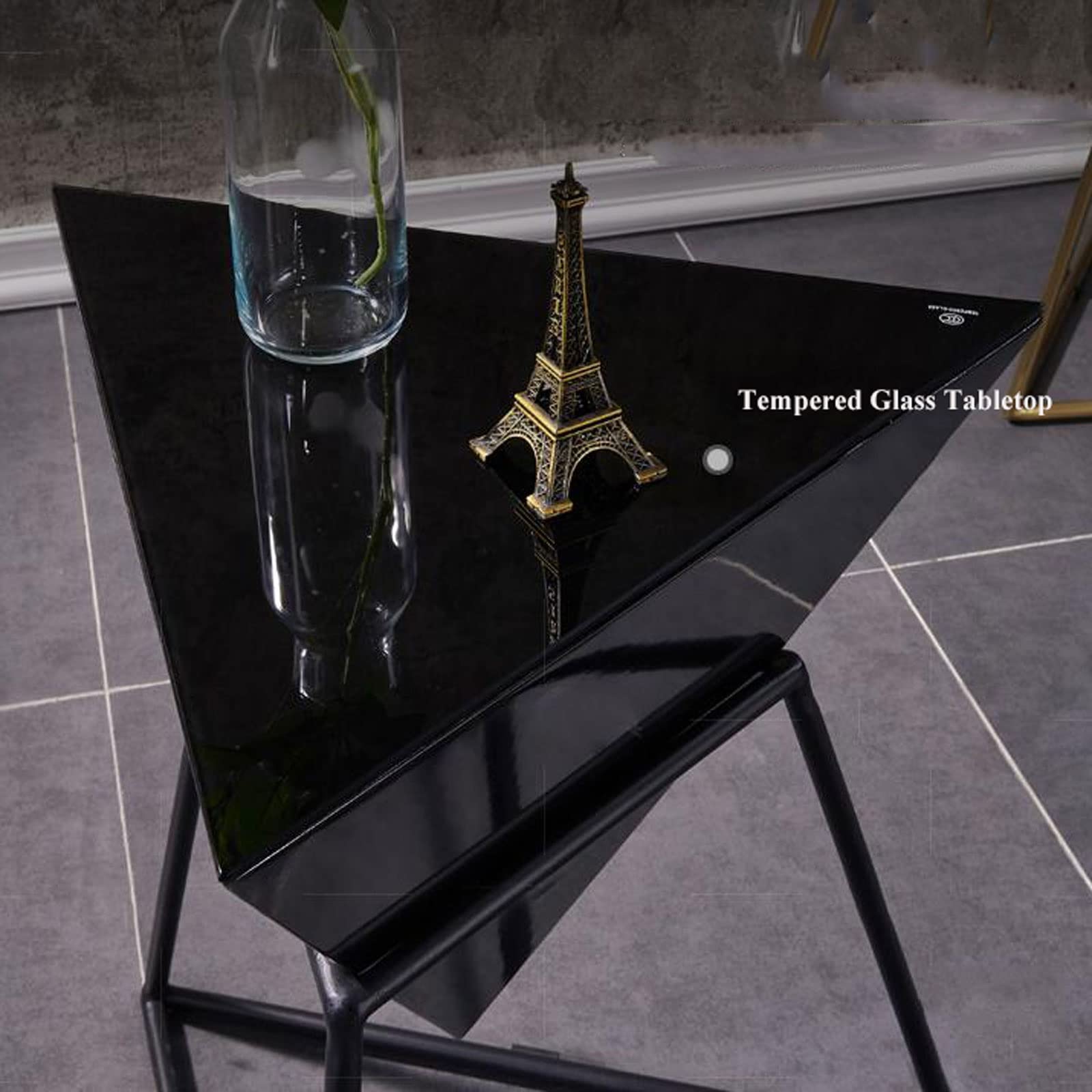Mesas auxiliares para sofá, mesa auxiliar pequeña para patio, mesa auxiliar de metal única para sala de estar, dormitorio, resistente a la intemperie, antioxidante, para interiores y exteriores, mes