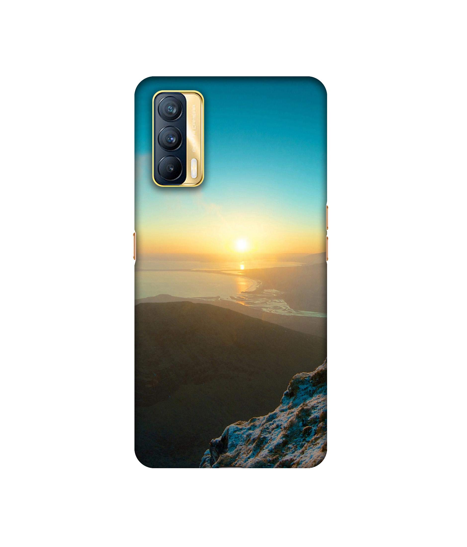 Casotec Senset Design 3D Printed Hard Back Case Cover for Realme X7