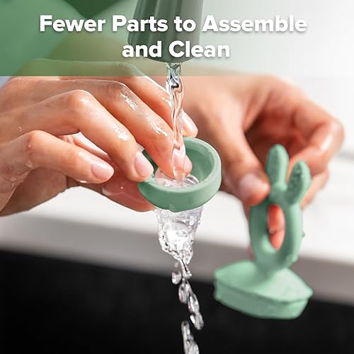 Miniatura 6 de Haakaa Comedero de alimentos para frutas y mini congelador, moldes para paletas de leche materna para alivio de enfriamiento, alimentador de