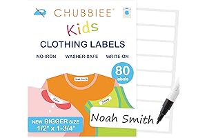 All Purpose Kids Clothing Labels for Nursing Home