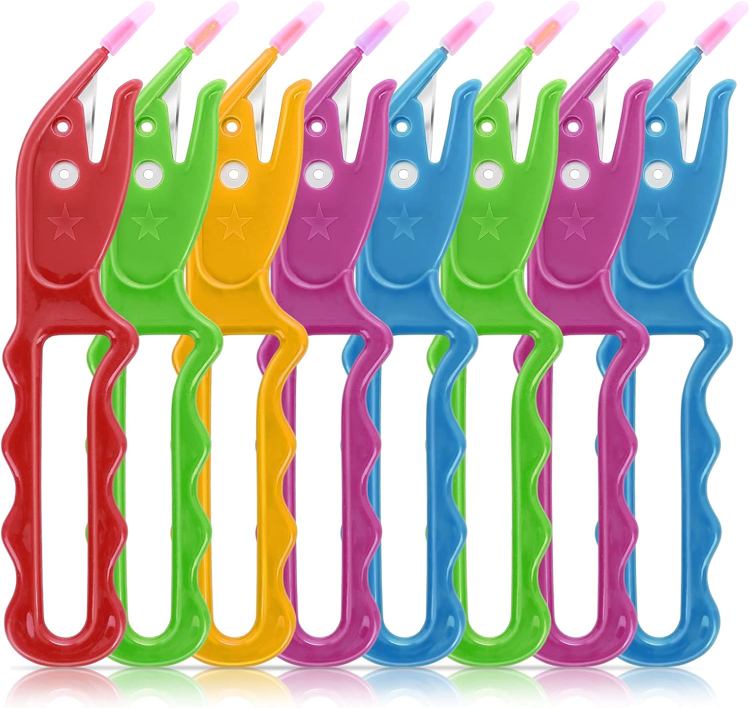 Lusofie 8Pcs Rubber Band Cutter for Hair， Elastic Hair Tie Cutter