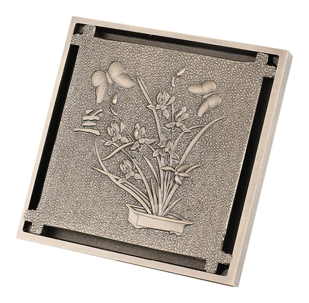 Siphon de sol haut de gamme avec grille carrée amovible amovible