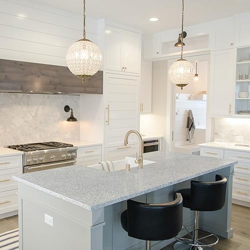 Miniatura 3 de STICKGOO Papel adhesivo de mármol, cubierta adhesiva de encimera, papel adhesivo de granito para encimeras, papel tapiz impermeable para armarios de