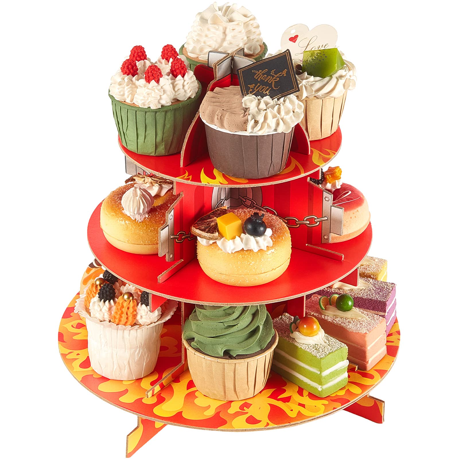 Buy Fire Hydrant Cupcake Holder 3 Tiers Firetruck Fire Hydrant Cake