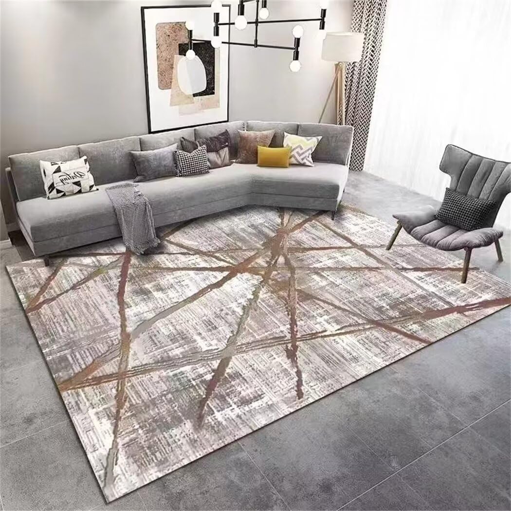 Tapis de salon moderne gris pour une ambiance de chambre cosy