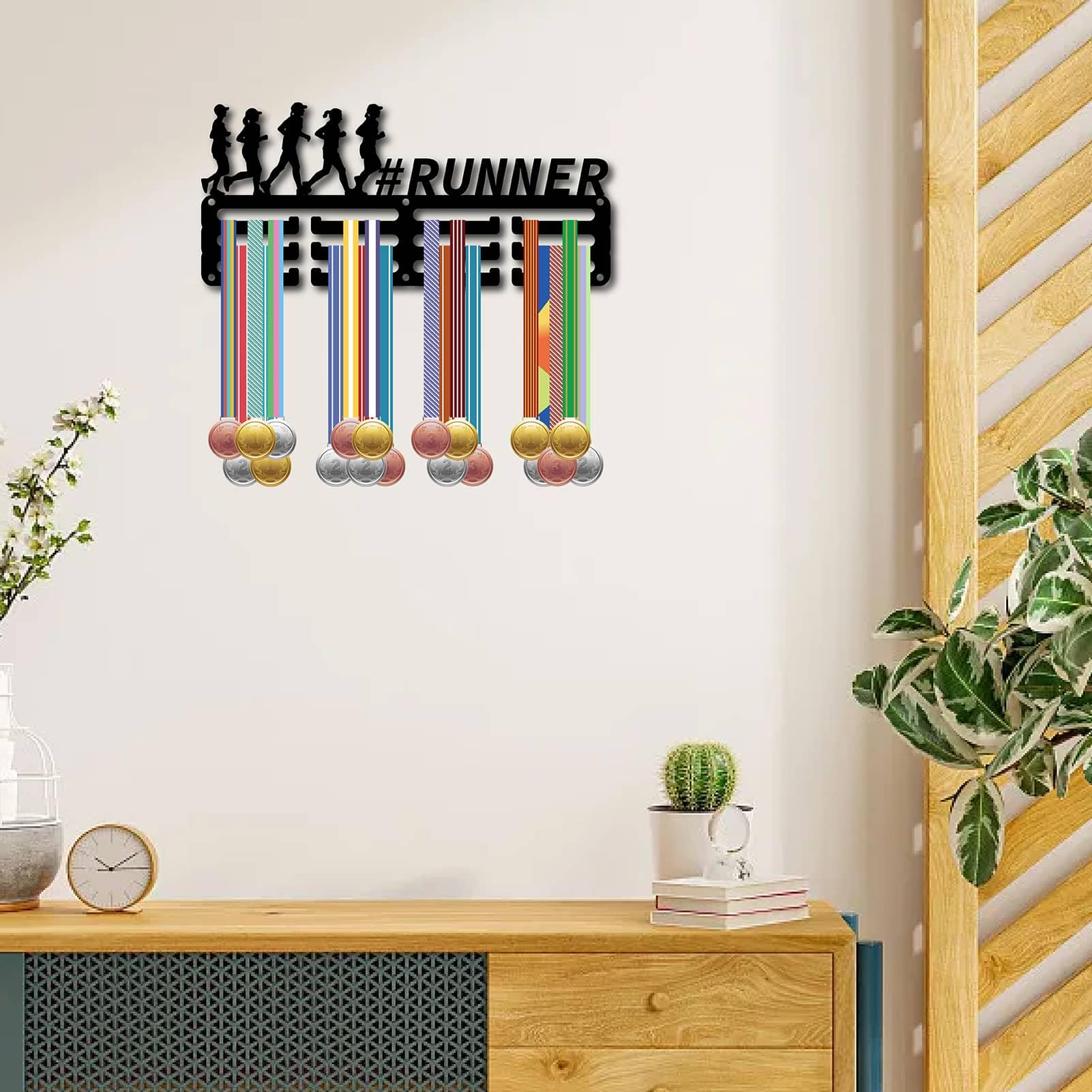 CREATCABIN Porte-médailles De Course à Pied En Métal à
