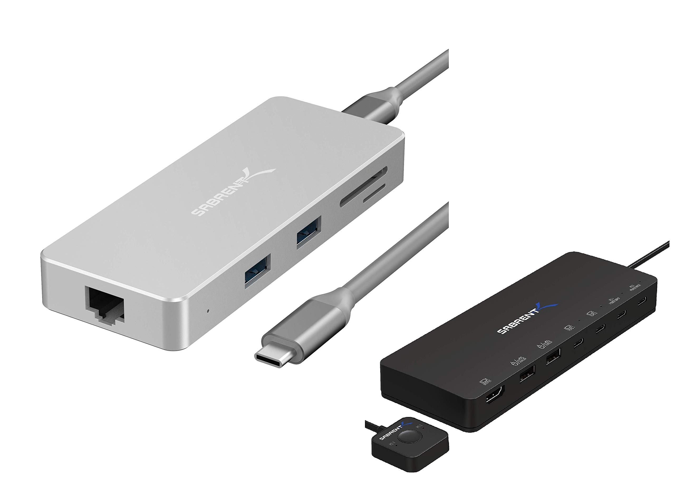 Buy Sabrent 9 in 1 USB C HUB for Windows & Mac + 2Port USB TypeC KVM