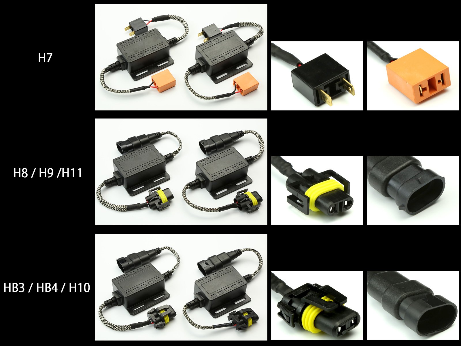 Amazon | LED ヘッドライト フォグランプ用 H1 H3 デジタル式 警告灯 
