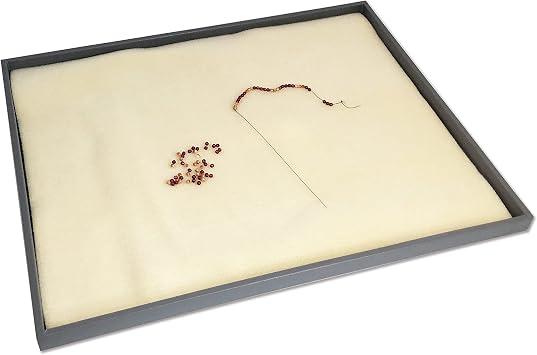 The Beadsmith Bead Mat Tray Lightweight Tray for Holding Bead Mats, 11.5 x 14.5 x 0.5, Portable
