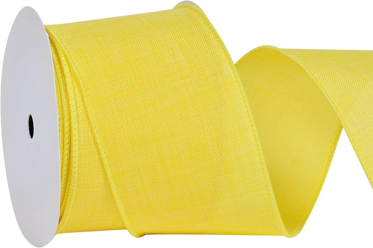 Amazon.com: YAMA Yellow Linen Ribbon Wired Ribbon 2-1/2 Inch x 10 Yards ...