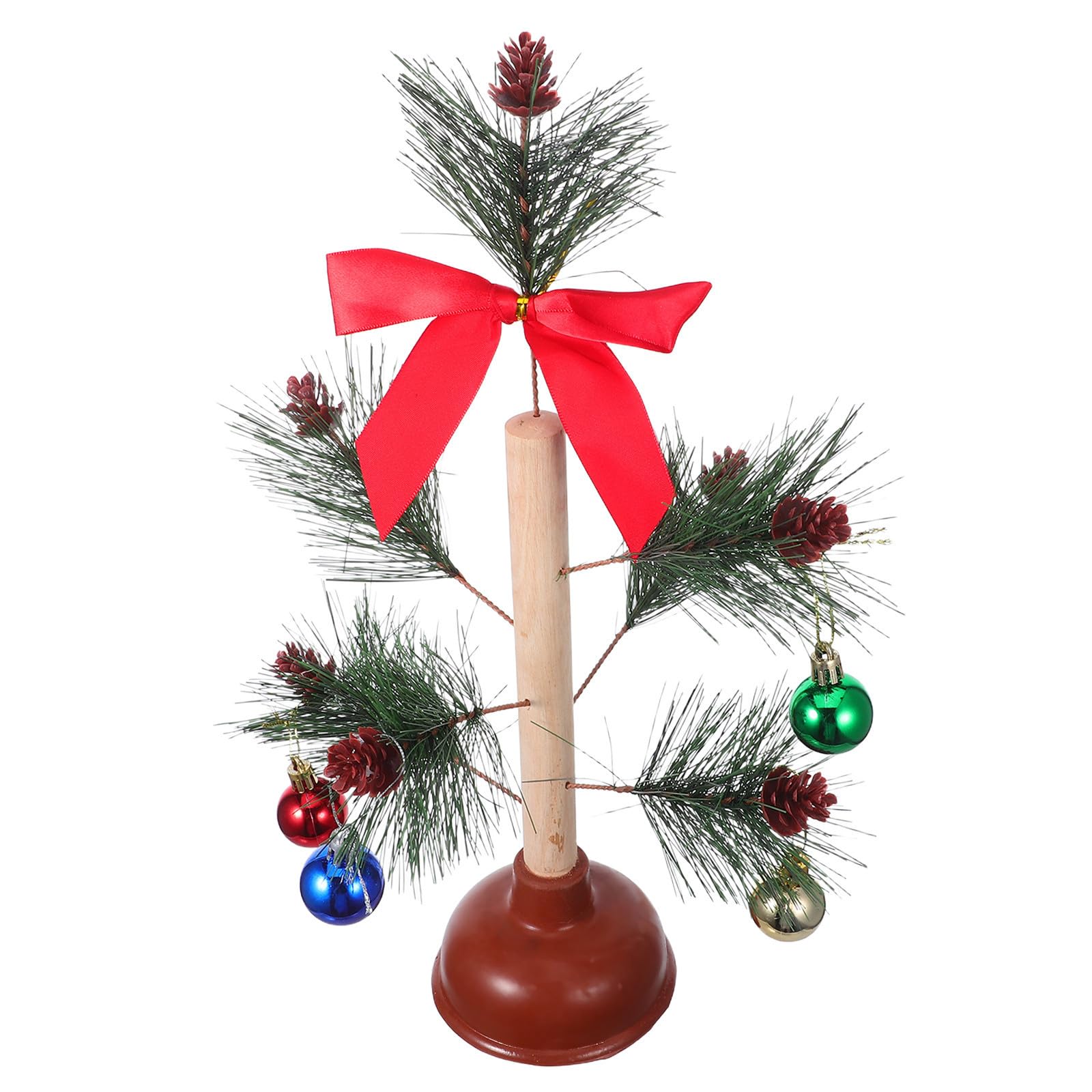 Beaupretty 5 Piezas Árbol de Navidad Desatascador, Adorno Creativo Festivo