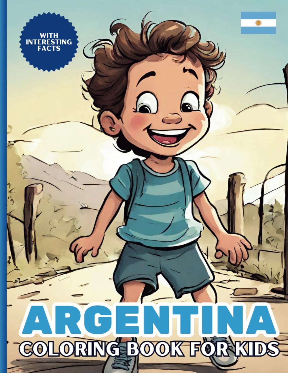 Argentina Coloring Book For Kids: With Interesting Facts