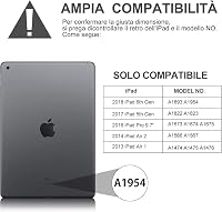 D DINGRICH iPad 9.7 Védőtok Leválasztható Világító Olasz Billentyűzettel Fekete 2
