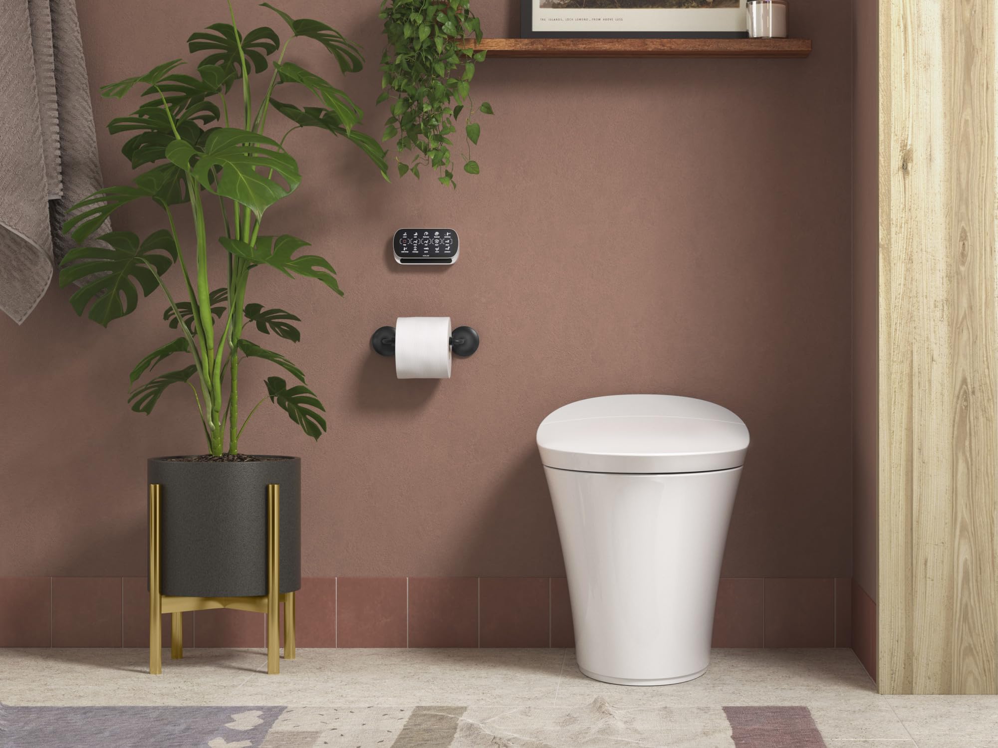 KOHLER Tone Pivoting Toilet Paper Holder, Matte Black - Image 2
