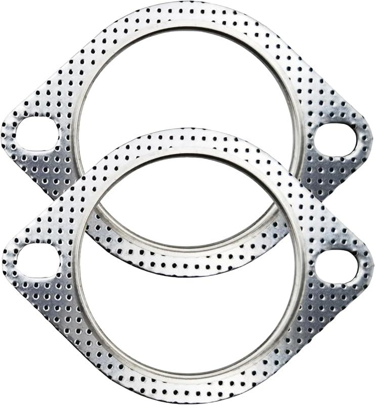 Junta de escapamento PINYOUZJ 3 polegadas com flange de 2 parafusos – Kit com 2 unidades