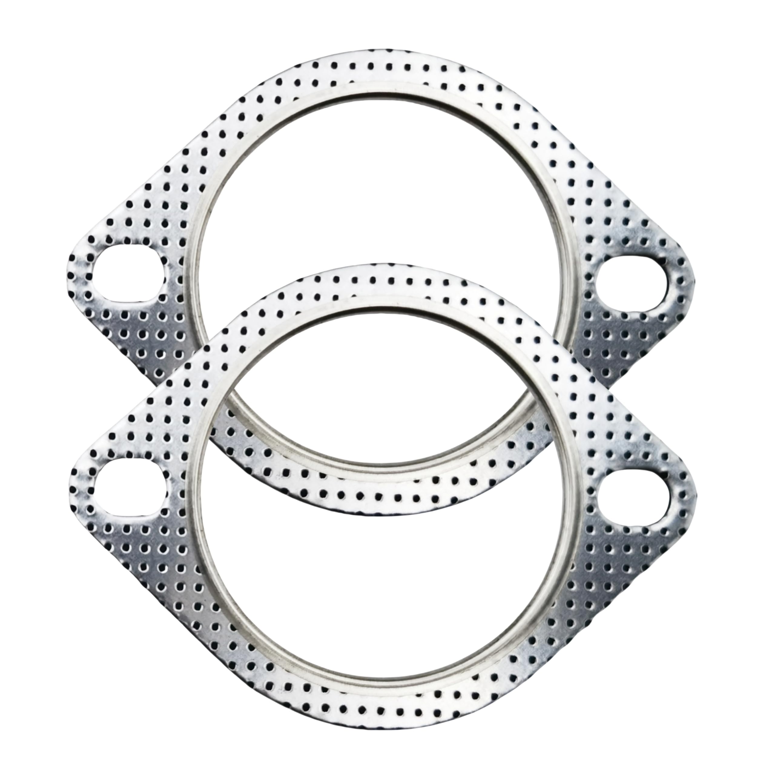 2-Pack 3-Inch Exhaust Gasket &amp; 2-Bolt Exhaust Flange Repair Kit