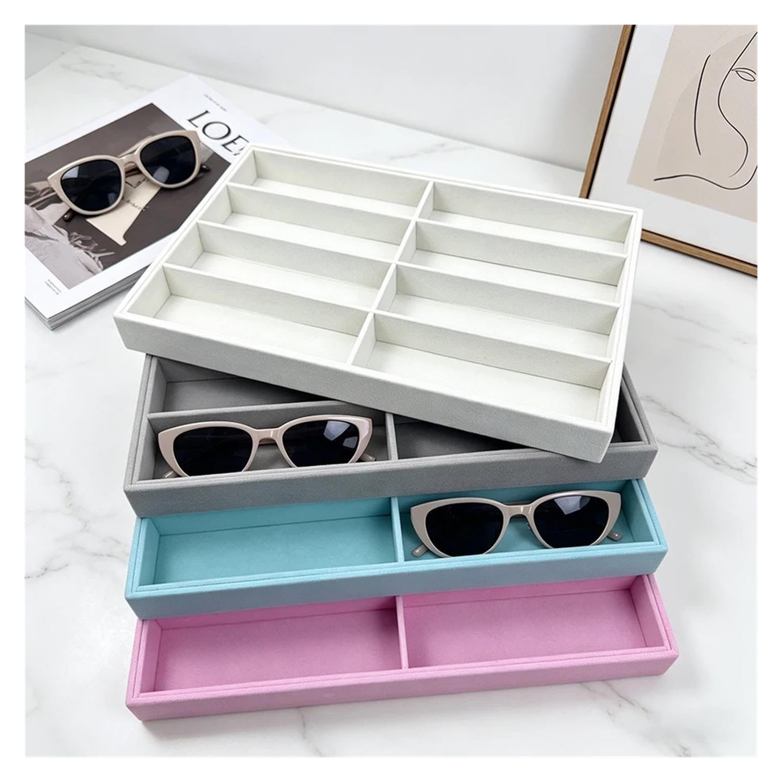 Organizador de gafas de sol Caja de almacenamiento gafas sol y joyas