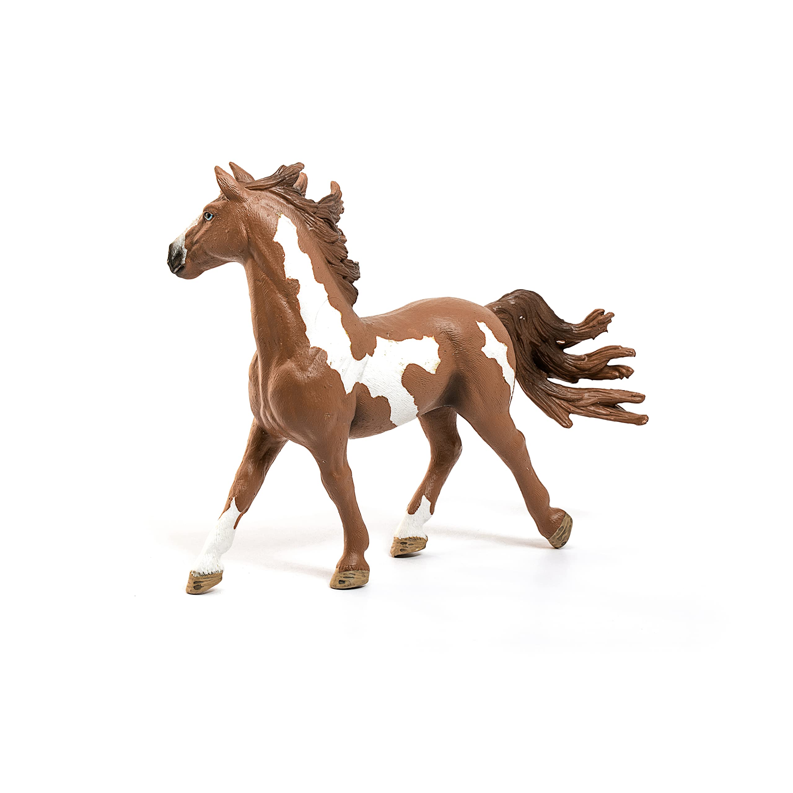 SCHLEICH 13794 Pinto stallion, from 3 years FARM WORLD - Figurine, 4 x 16 x 11 cm, New Version, mittelgroß - Image 4
