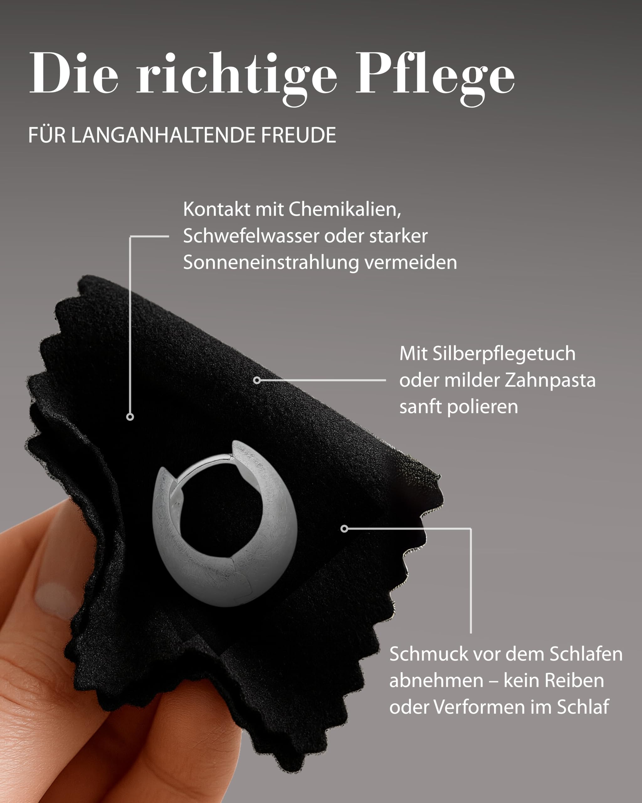 Vinani Klapp-Creolen oval bauchig gebürstet Sterling Silber 925 Ohrringe 2CKG