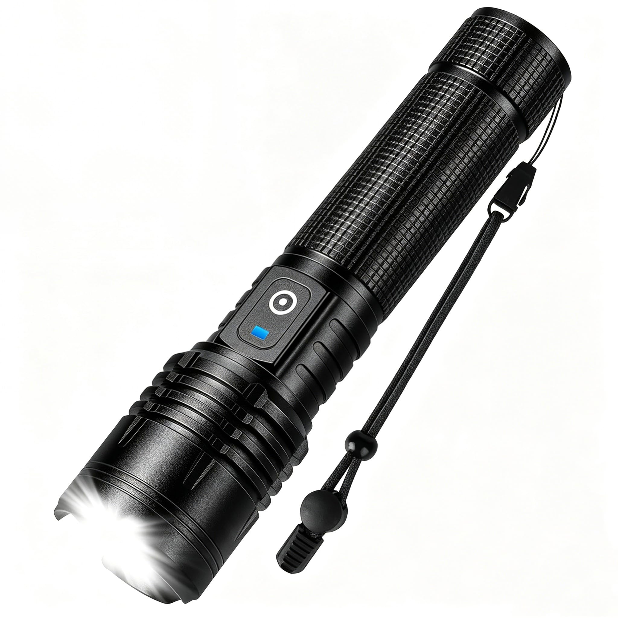 Kmivo Rechargeable LED Flashlight, 100,000 High Lumens Bright Flashlight