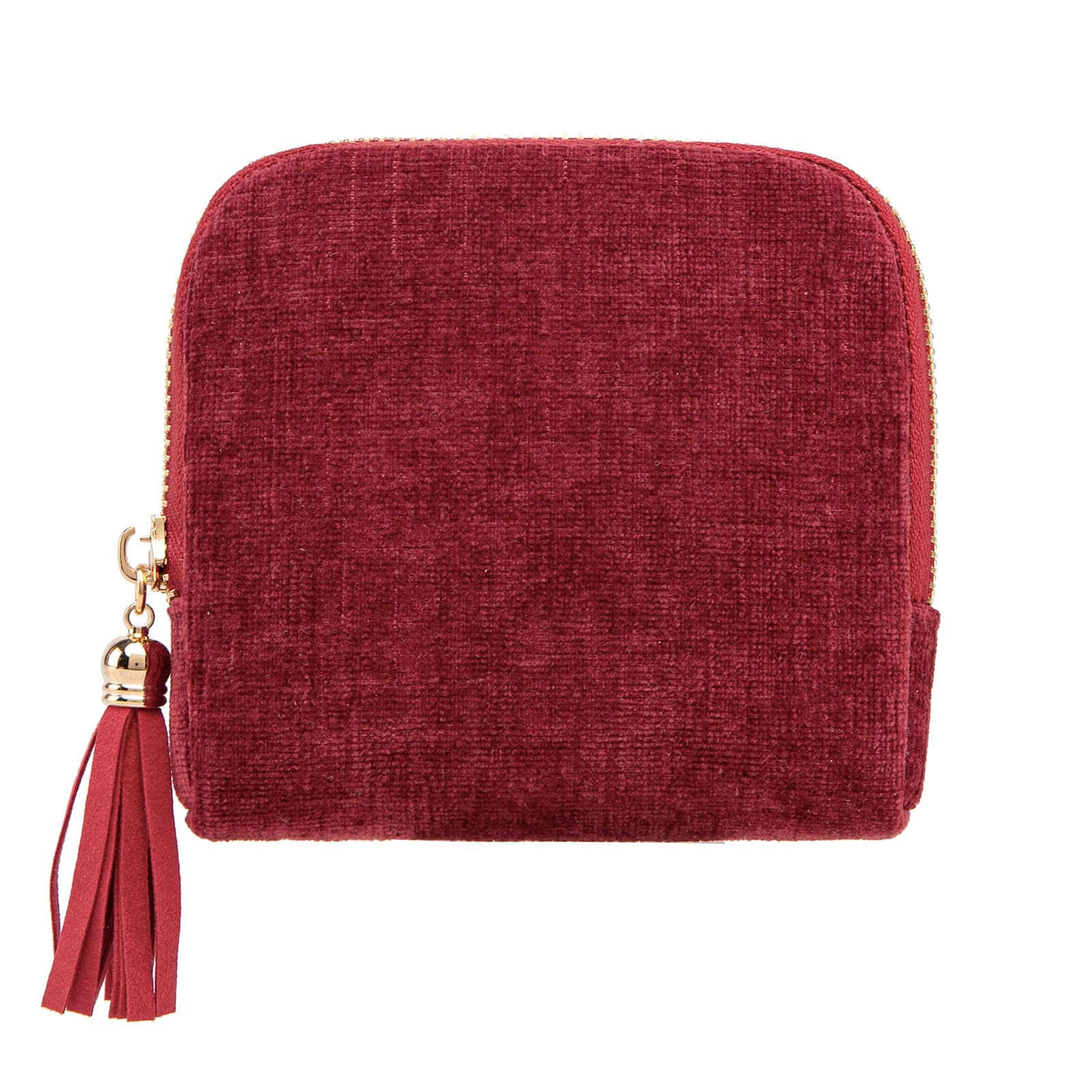 Lavogel Cute Coin Purse Small Travel Jewelry Case with Tassel Mini Travel Jewelry Bag Organizer Pouch for Coins Bracelets, Fashion Accessories Mini