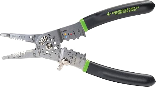 Greenlee 1927-SS Pro Herramienta de combinación inoxidable con resorte